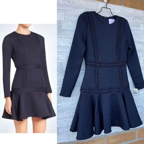 PROSE & POETRY "Billy" Flounce Fit and Flare Mini Ruffle tiered dress XS - Picture 2 of 12